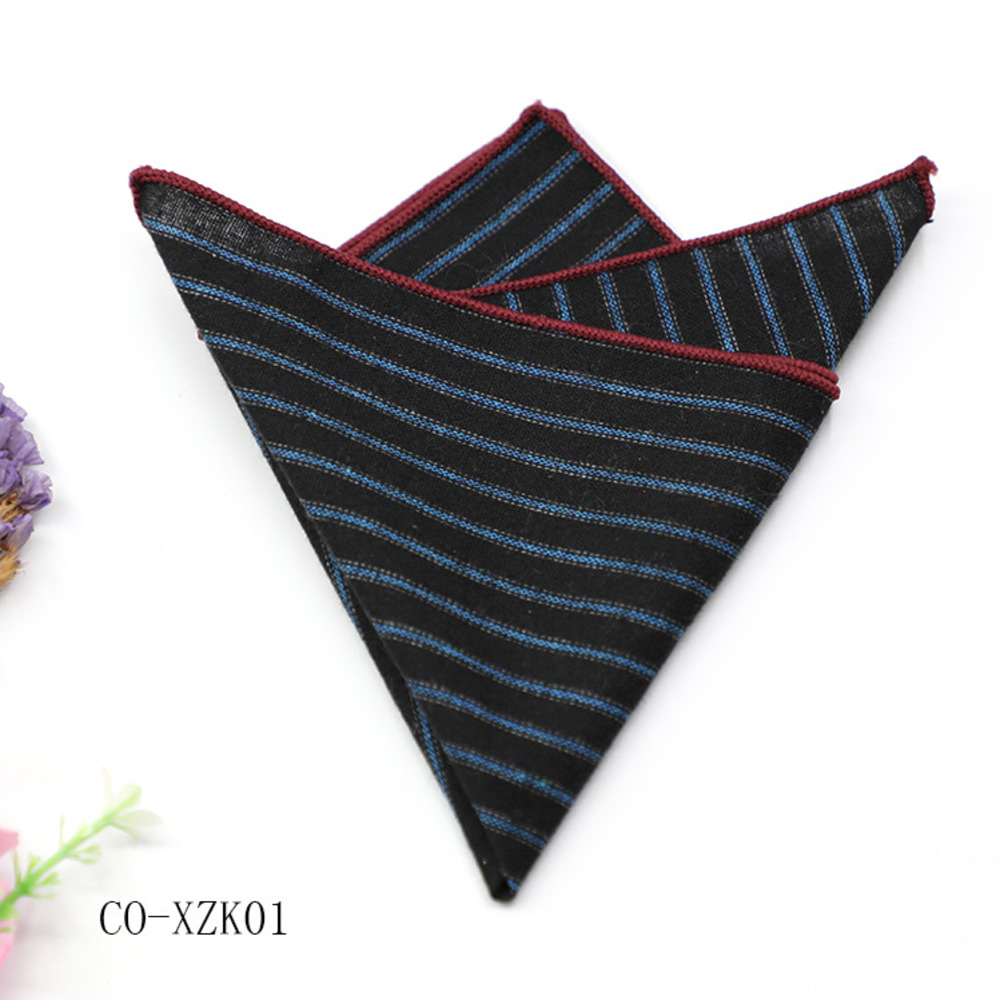 Solid Striped Brown Pocket Squ - Men'S Grooming For Wedding 리뷰 및 가격