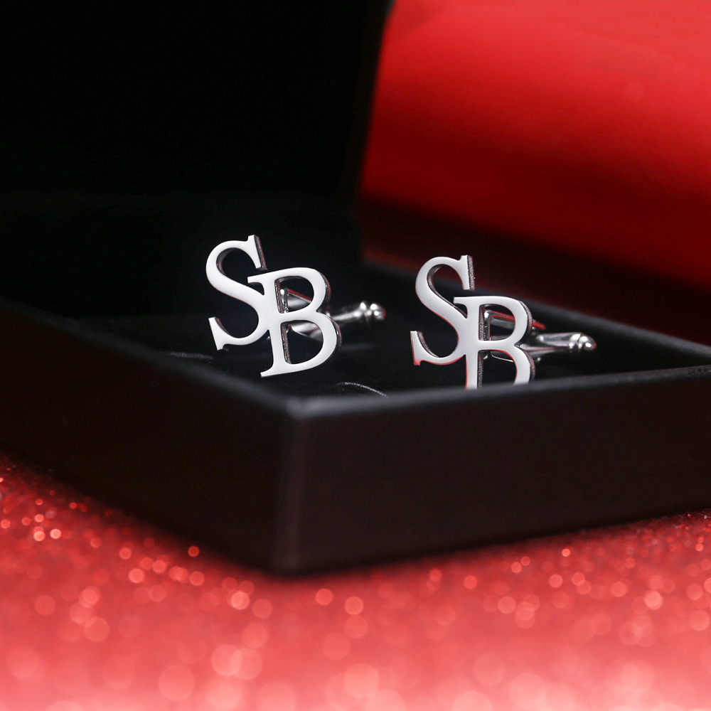 Tangula Custom Initials Cuffli - Men'S Grooming For Wedding 리뷰 및 가격
