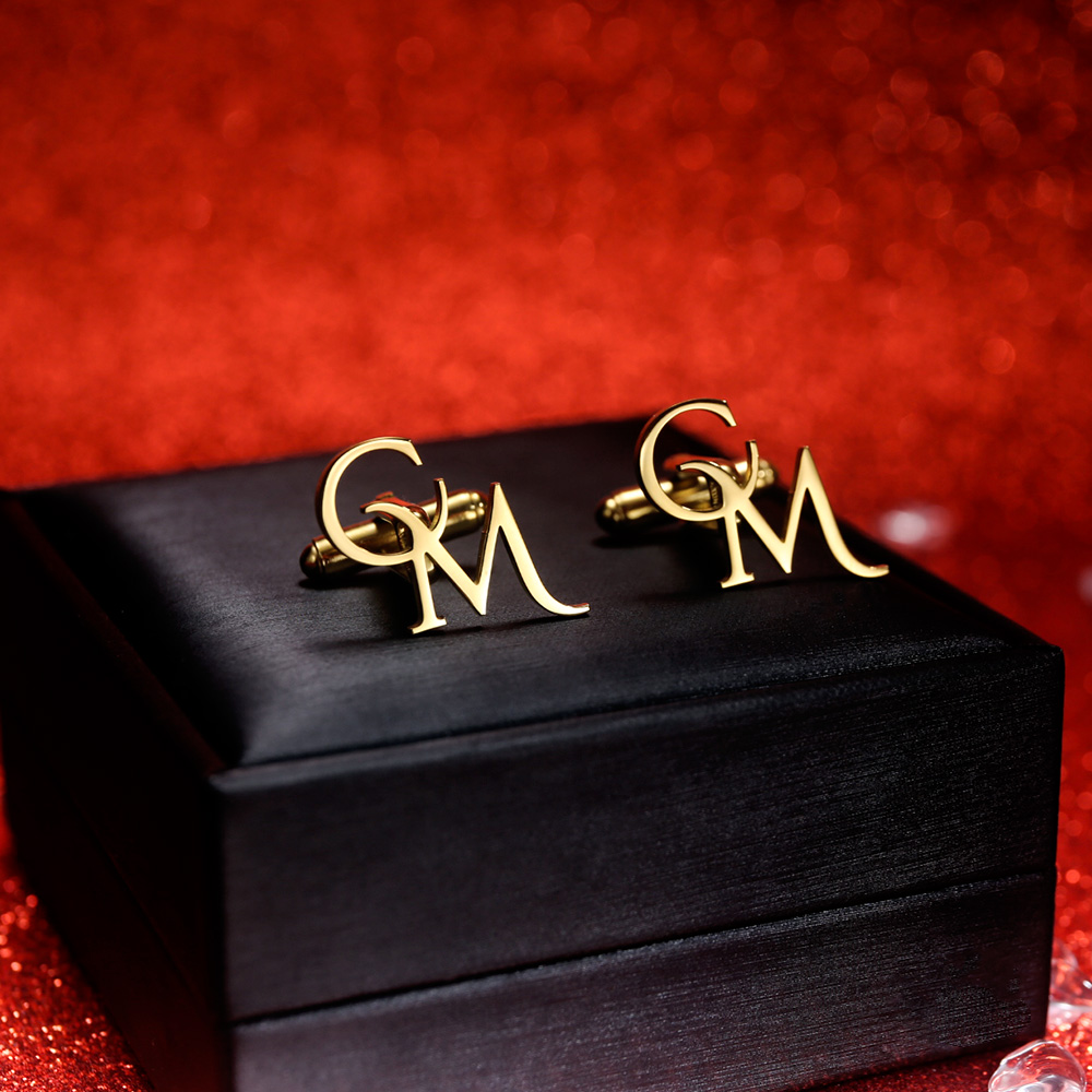 Tangula Custom Initials Cuffli - Men'S Grooming For Wedding 리뷰 및 가격