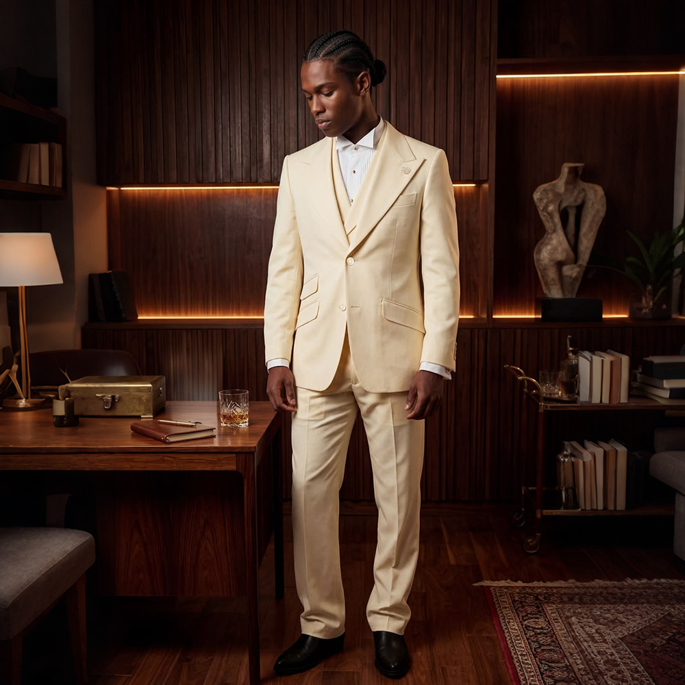 Formal Men's Cream 3Piece Suit - Men'S Grooming Cream 리뷰 및 가격