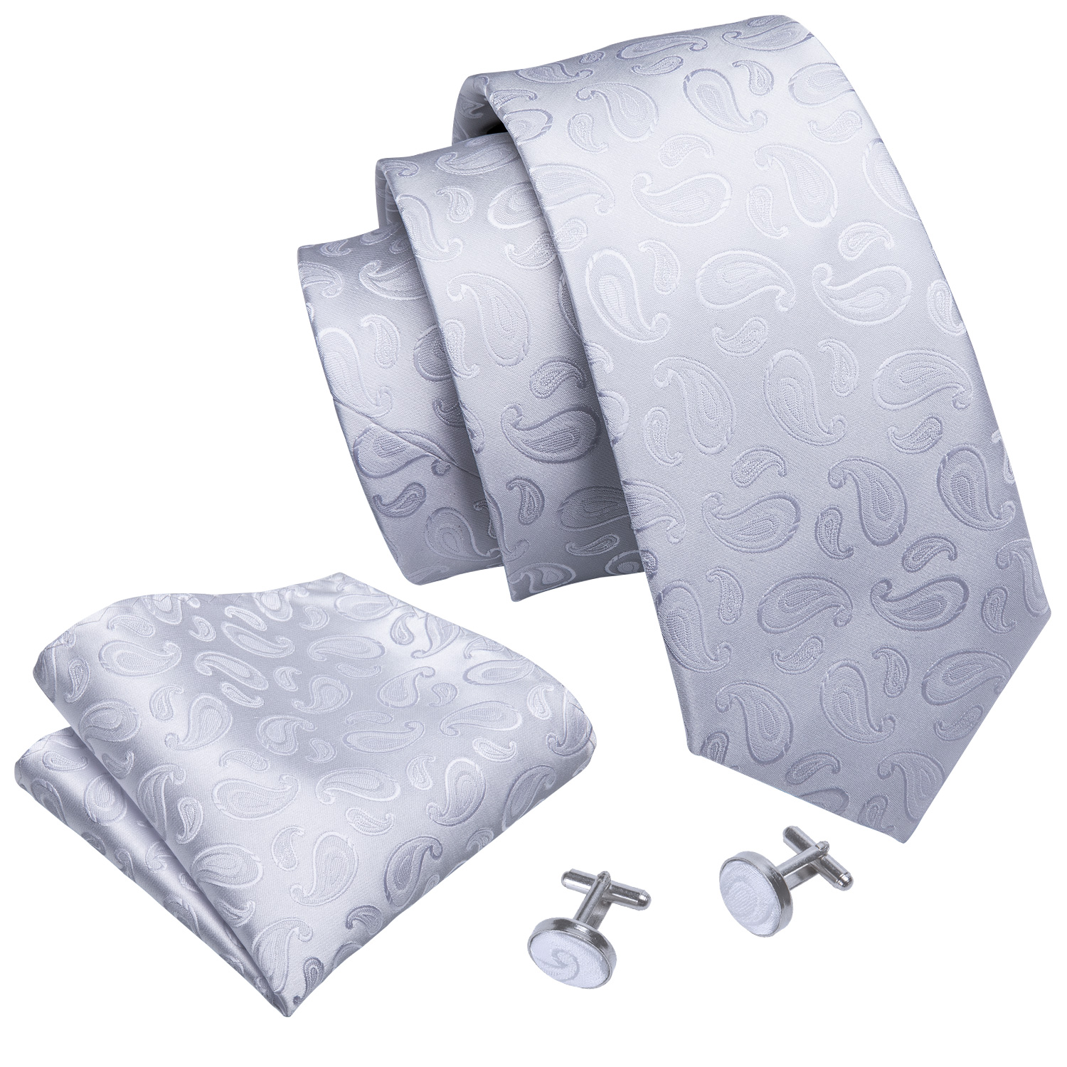 Fashion White Mens Wedding Tie - Men'S Grooming Set Gift 리뷰 및 가격