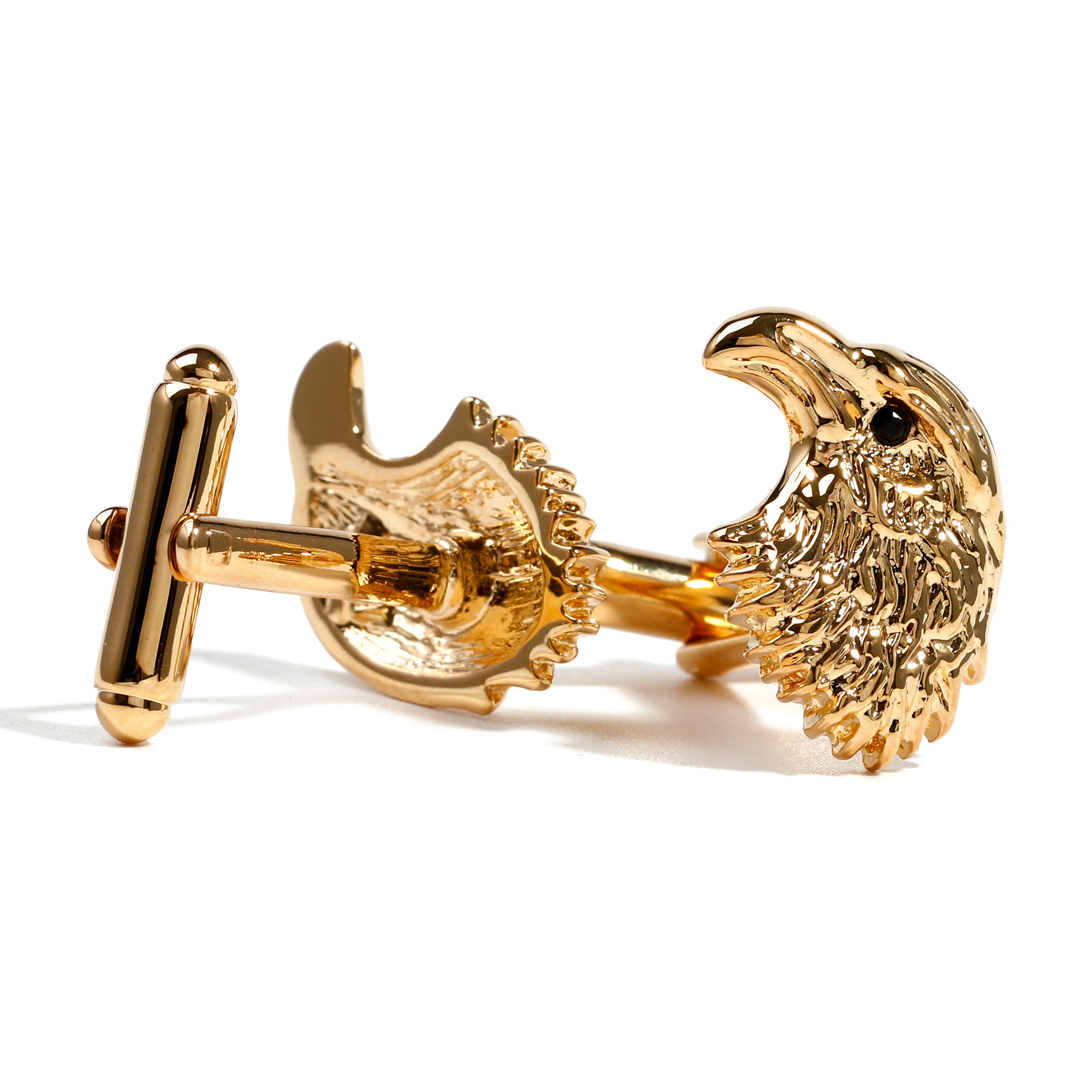 2pcs/set Gold Eagle Head Cuffl - Men'S Grooming Set Gift 리뷰 및 가격