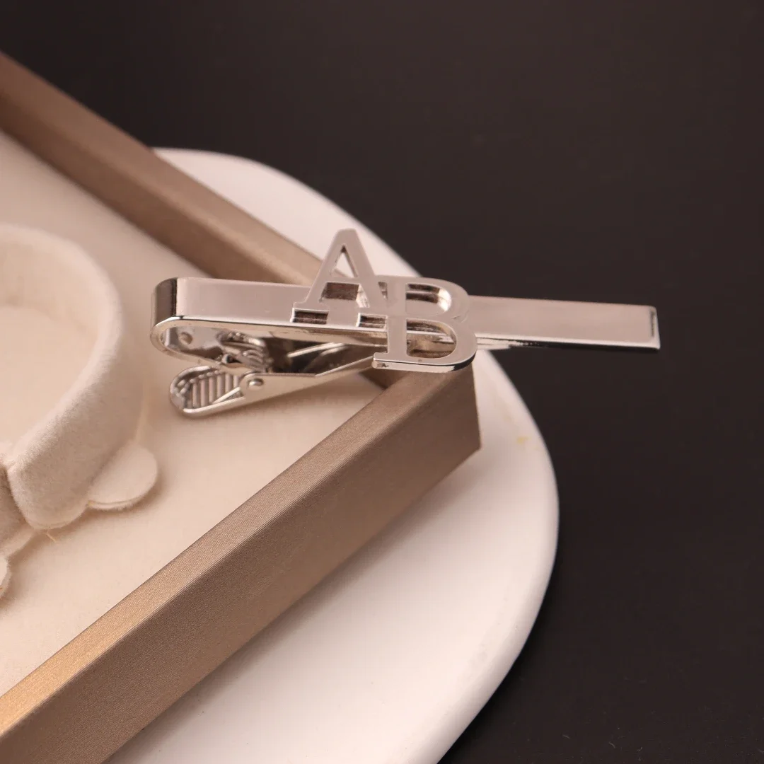 Custom Initial Tie Clip for Gr - Men'S Grooming For Wedding 리뷰 및 가격