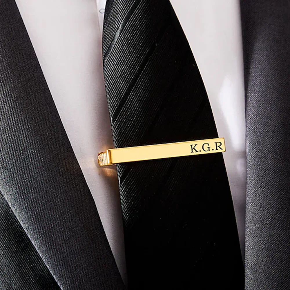 New Custom Carved Name Tie Cli - Men'S Grooming For Wedding 리뷰 및 가격