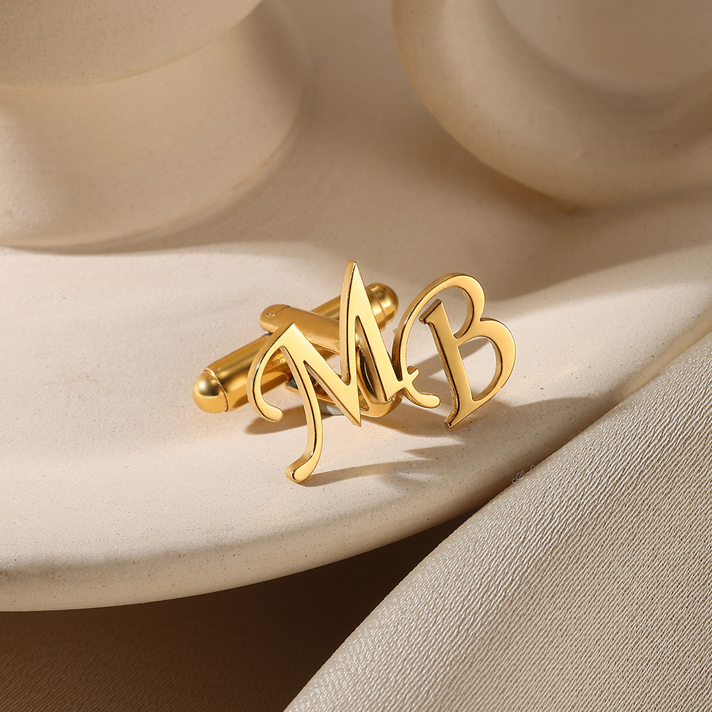 Customized Initial Letter Cuff - Men'S Grooming For Wedding 리뷰 및 가격