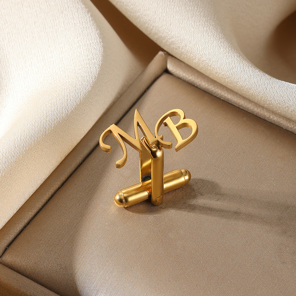 Customized Initial Letter Cuff - Men'S Grooming For Wedding 리뷰 및 가격
