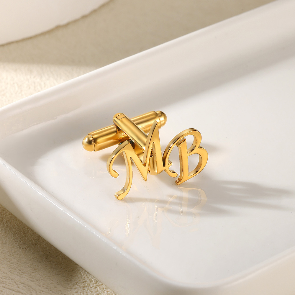 Customized Initial Letter Cuff - Men'S Grooming For Wedding 리뷰 및 가격