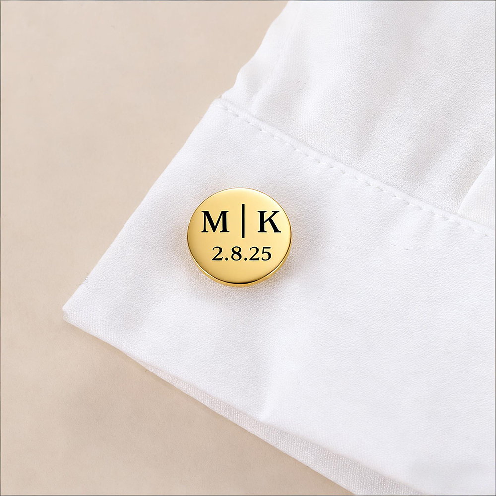 Custom Date Cufflinks Stainles - Men'S Grooming For Wedding 리뷰 및 가격