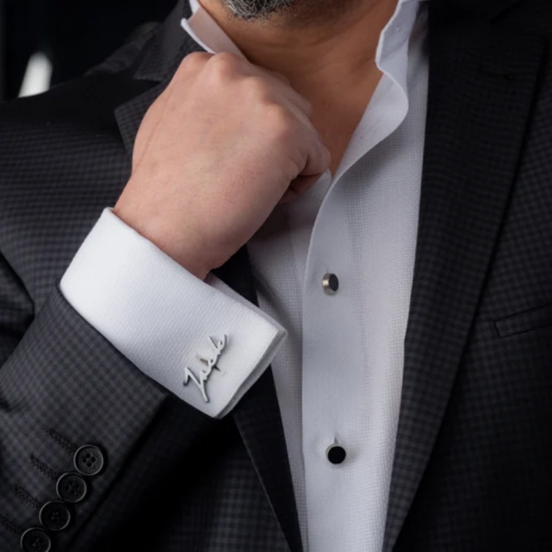 Custom Name Cufflinks 18K Gold - Men'S Grooming For Wedding 리뷰 및 가격