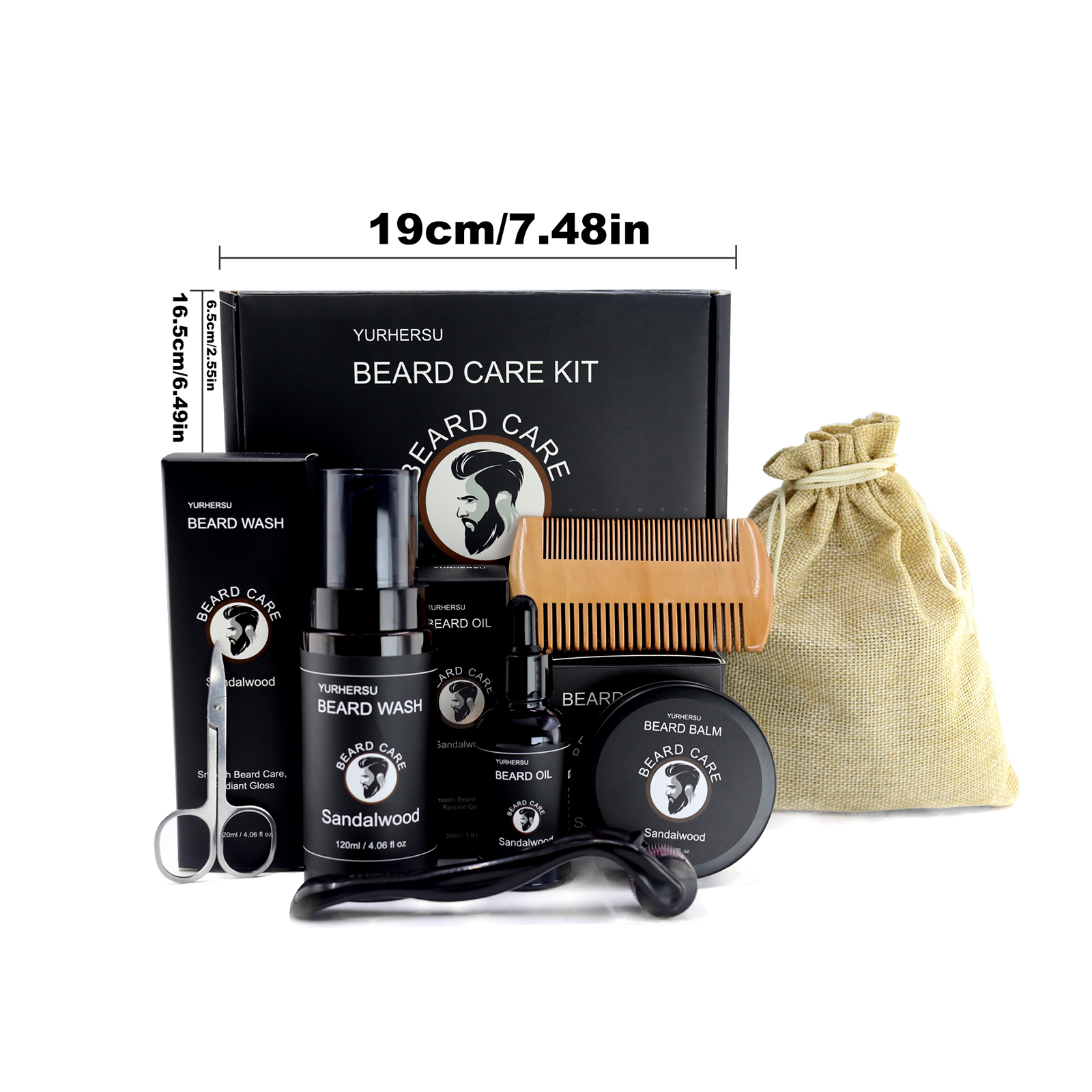 7Pcs Beard Care Kit for Men, G - Men'S Grooming Set Gift 리뷰 및 가격